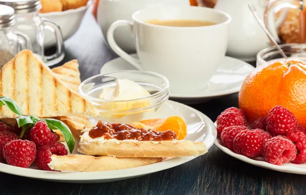 Кофе, завтрак, eggs, coffee, бутерброды, sandwiches, Breakfast, cereal