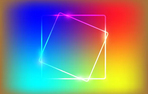 Картинка радуга, вектор, обои на рабочий стол, радужный, многоугольники