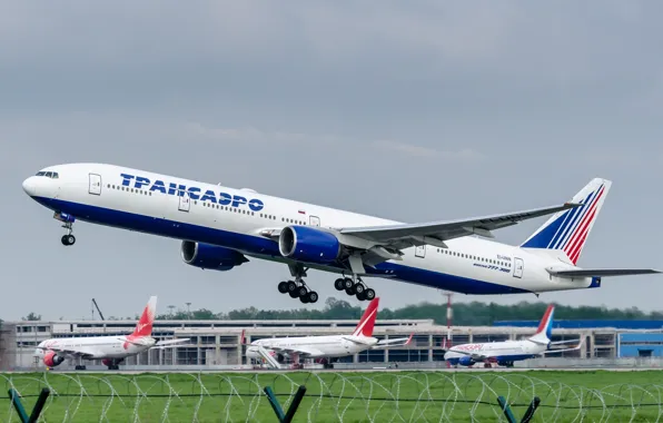 Картинка Boeing, 300, Airlines, 777, Transaero, Трансаэро, EI-UNN
