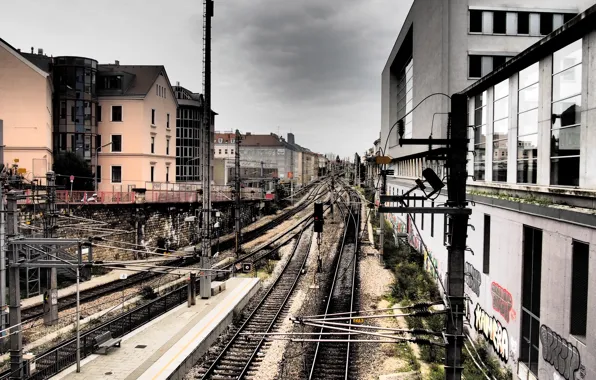 HDR, Австрия, Railway, Austria, Вена, Vienna, Wien, S-Bahn