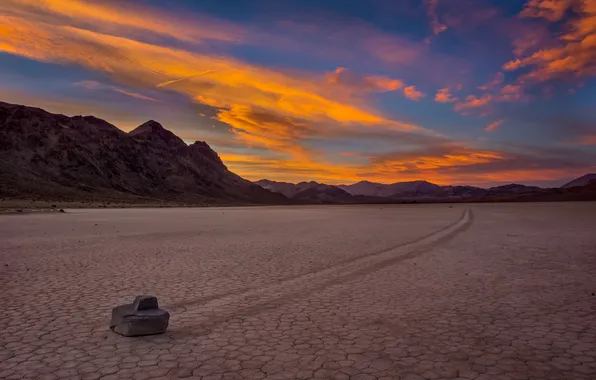 Пустыня, камень, Калифорния, Death Valley, долина смерти
