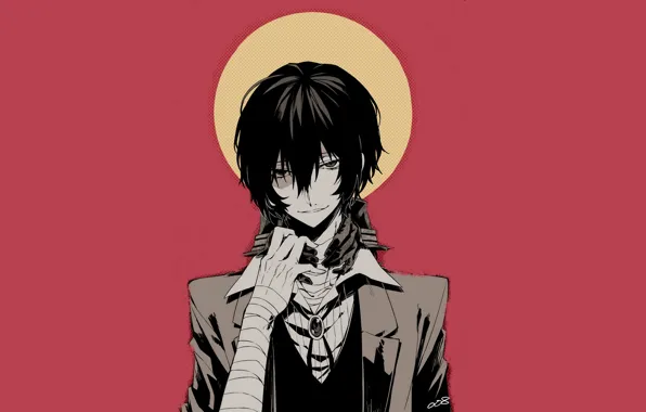 Парни, Bungou Stray Dogs, Дазай, Бродячие Псы: Литературные Гении, руки в перчатках