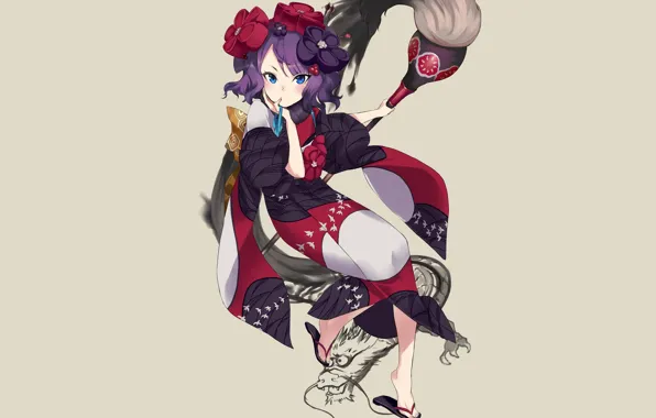 Взгляд, фон, арт, девочка, fate/grand order
