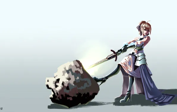 Девушка, сейбер, Fate / Grand Order