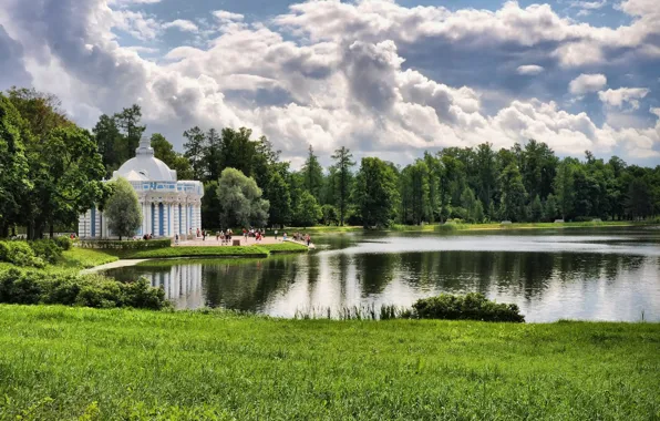 Люди, Природа, Озеро, Пейзаж
