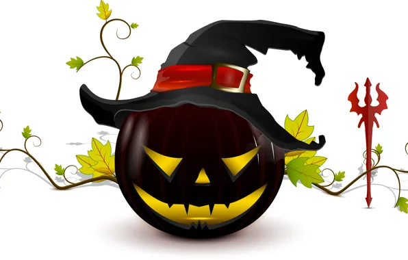 Хэллоуин, halloween, creepy, жуткие, палку дьявола, witch hat, тыквы страшные, devil stick