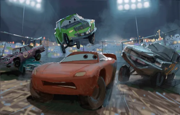 Car, Cars, film, artwork, animated, animated movie, Cars 3
