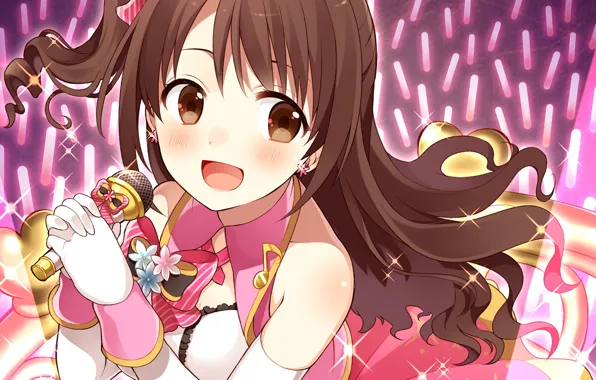Взгляд, аниме, девочка, Idolm@ster