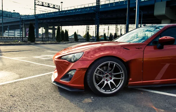 Небо, Toyota, диски, боком, GT86, Rocket, Bunny
