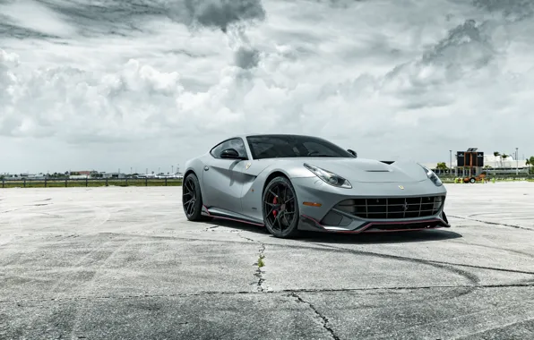 Ferrari, Italy, Gray, Berlinetta, F12