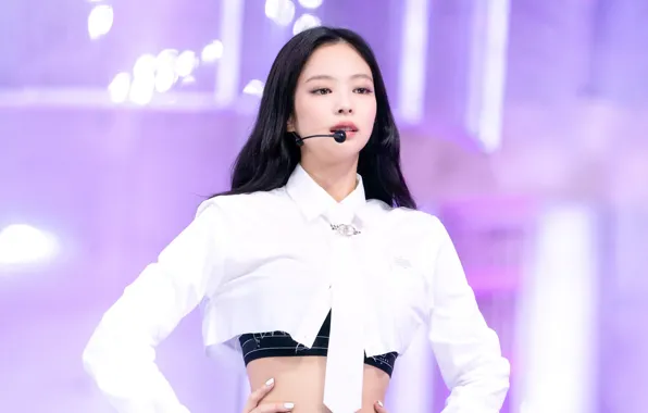 Обои для рабочего стола, kpop, blackpink, блэкпинк, корейская певица, kim jennie, ким дженни, 16x9