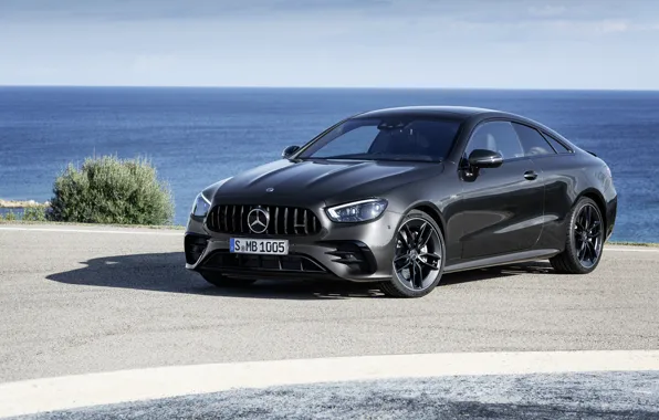 Картинка чёрный, купе, Mercedes-Benz, Coupe, 4MATIC, 2020, Worldwide, E 53