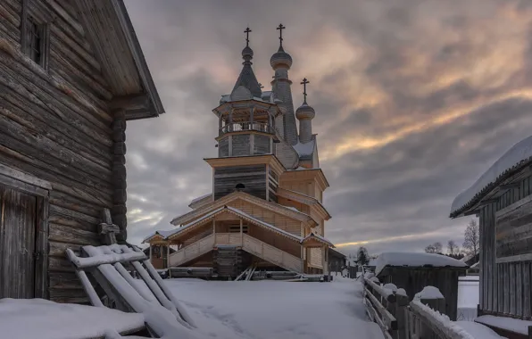 Храм, Архангельская область, Кимжа, Мезенский район