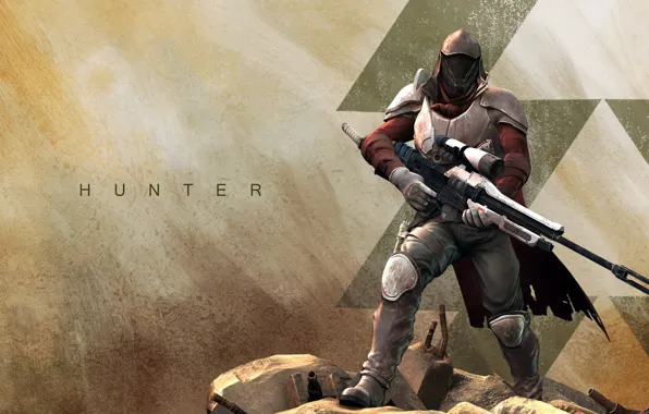 Gun, game, Hunter, weapon, sniper, Destiny, Guardian