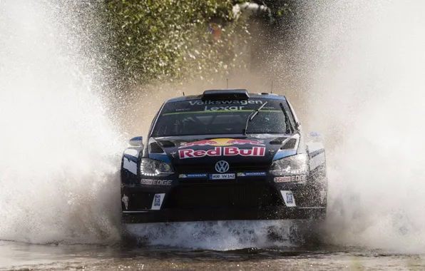 Картинка Volkswagen, Брызги, WRC, Rally, Polo