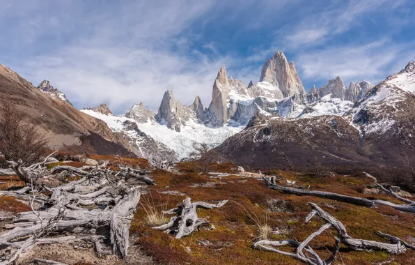 Горы, Argentina, Аргентина, Patagonia, Mount Fitzroy