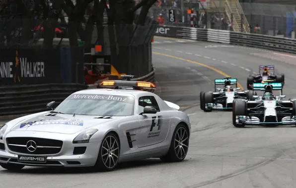 Mercedes-Benz, Monaco, Formula 1, AMG, SLS, F1W05
