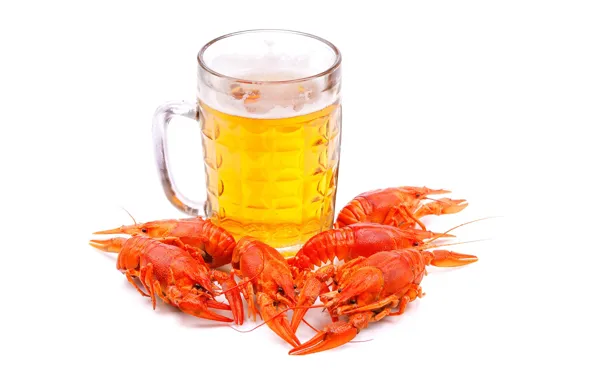 Картинка бокал, пиво, раки