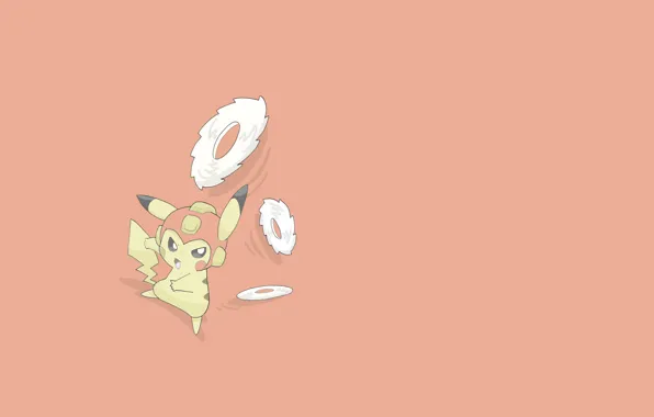 Минимализм, пародия, пикачу, пила, покемон, pokemon, pikachu, оранджевый фон