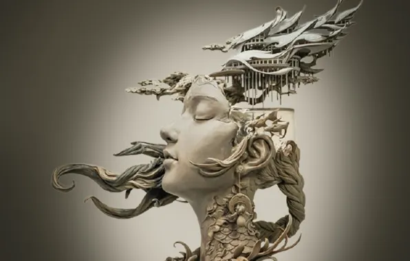 Sculpture, art, ceramic