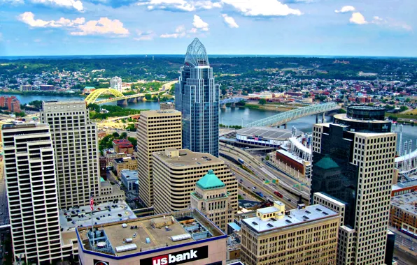 City, город, USA, Cincinnati, Ohio