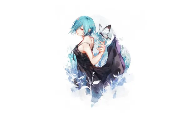Девушка, минимализм, Tokyo Ghoul, Токийский Гуль