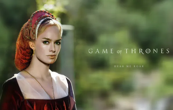 Надпись, женщина, размытость, девиз, Game of Thrones, Cersei Lannister