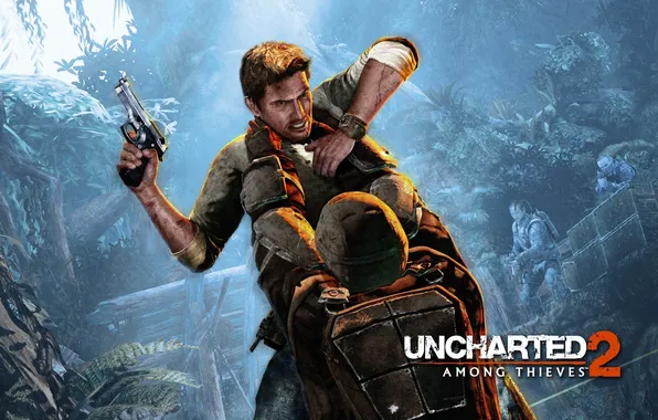 Картинка Uncharted 2, Натан Дрейк, Among Thieves, графоон