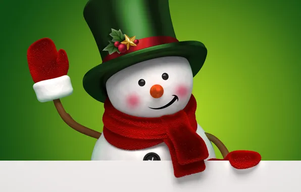 Новый год, снеговик, christmas, new year, cute, snowman, banner