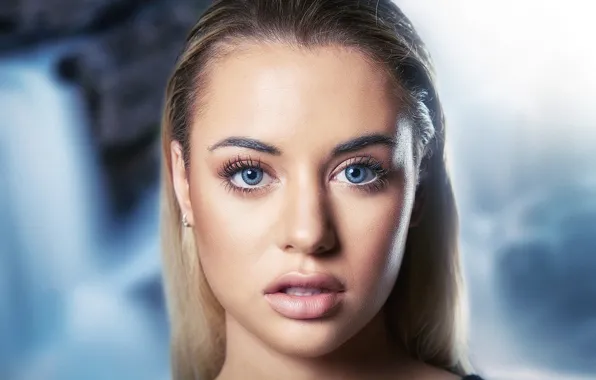 Картинка blue eyes, model, look