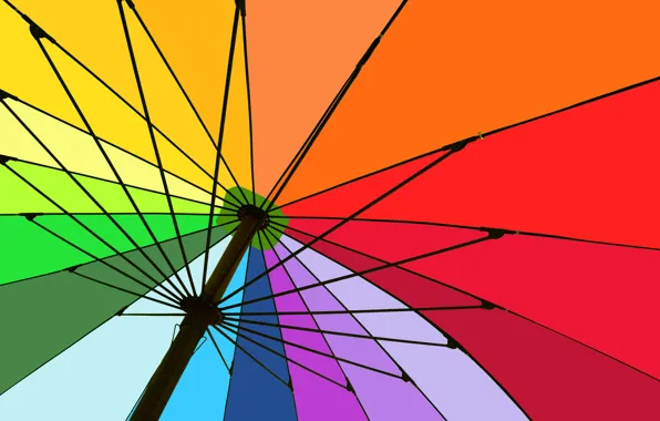 Colors, umbrella, structure