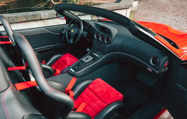 Ferrari, 550, car interior, Ferrari 550 Barchetta Pininfarina