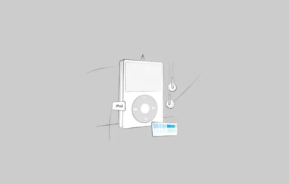 Ipod, минимализм, плеер