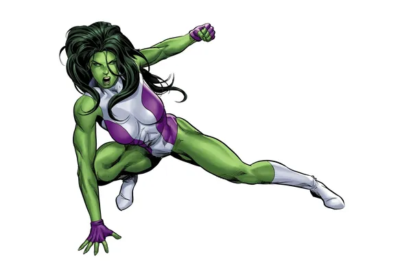Картинка фон, арт, art, Marvel, Женщина-Халк, She-Hulk