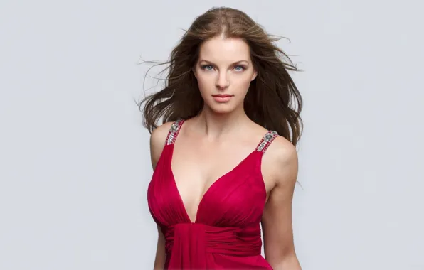 German, red, girl, Yvonne Catterfeld, long hair, dress, woman, Germany