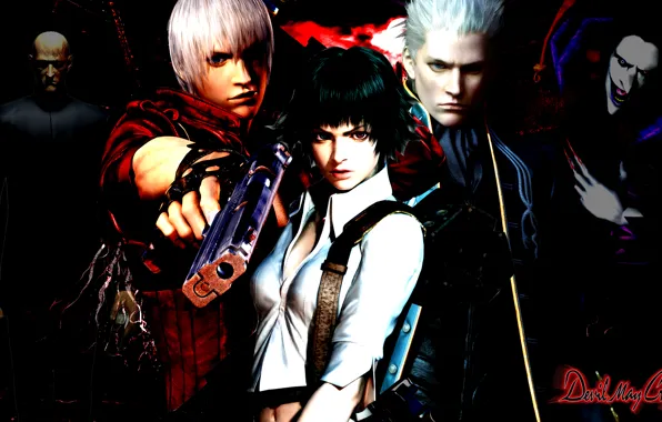 Dante, Devil May Cry, Vergil, Lady