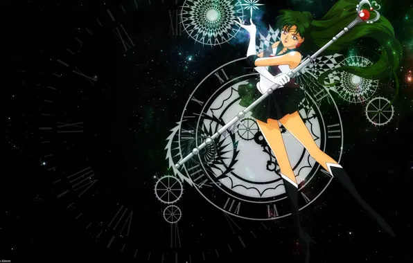 Девушка, фон, аниме, Sailor Moon
