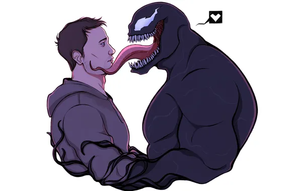 Арт, Веном, Venom, симбиот, Эдди Брок, by thenastyw0rld