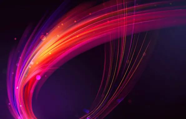 Линии, abstract, red, pink, lines, orange