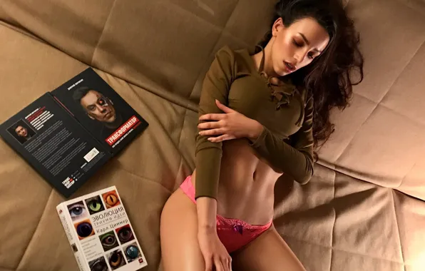Диван, трусики, Девушка, фигура, журнал, Roza Royce, Алексей Коршун