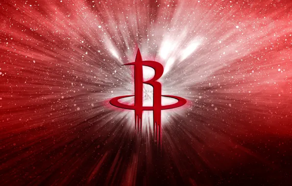 Баскетбол, Фон, Логотип, Ракеты, NBA, Houston Rockets, Хьюстон
