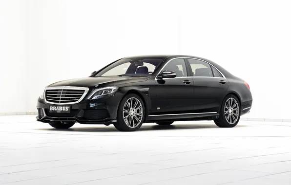 Картинка черный, Mercedes-Benz, Brabus, седан, мерседес, Hybrid, брабус, гибрид