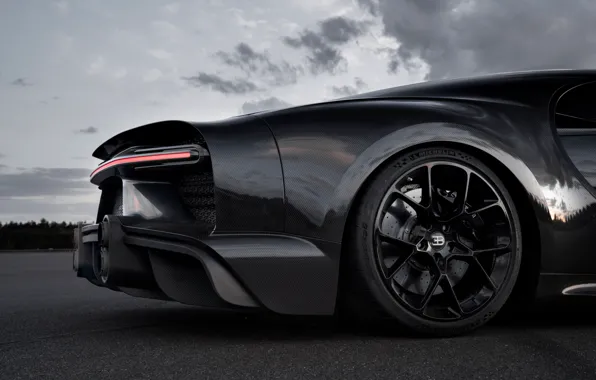 Колесо, Bugatti, задняя часть, гиперкар, Chiron, 2019, Super Sport 300+