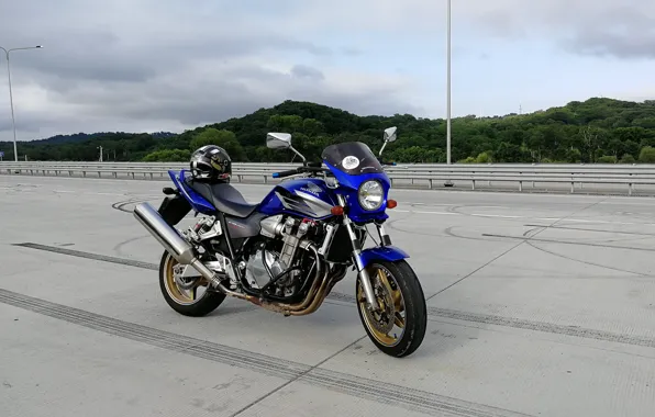 Шоссе, HONDA CB 1300, Васильковый бриз