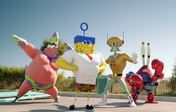 Патрик, губка боб, sponge bob, сквидвард, The SpongeBob Movie, patrik, мистер крабс