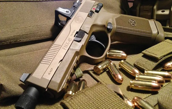Пистолет, Fabrique Nationale, Tactical, 45 ACP, FNX-45, FNX-45 Tactical