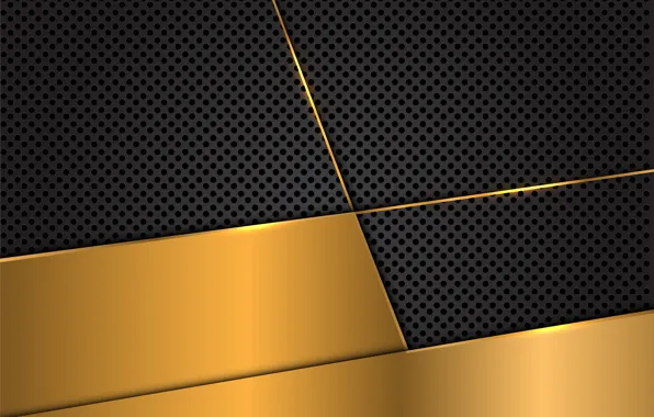 Линии, фон, золото, черный, текстура, background