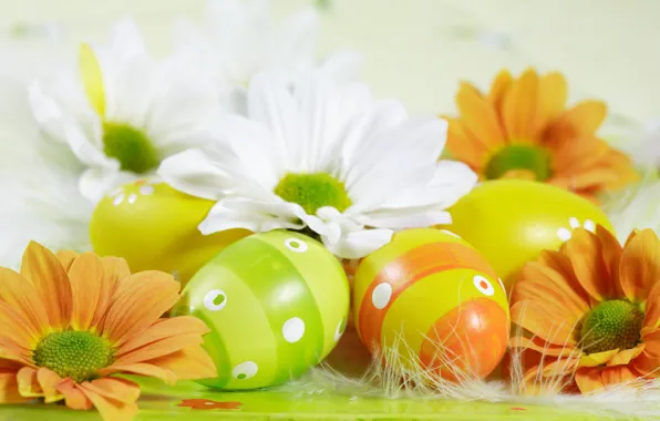 Картинка цветы, яйца, пасха, пасхальные яйца