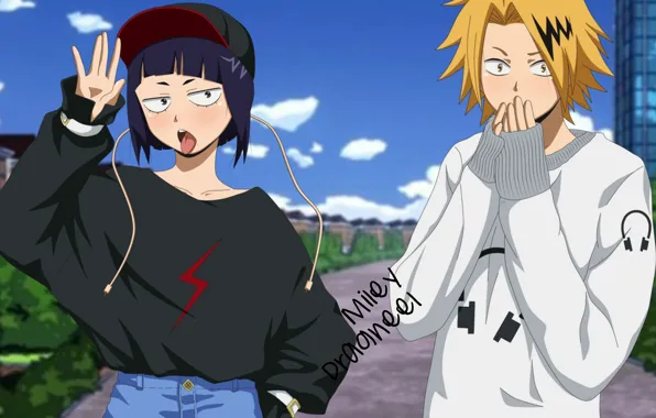 Девушка, парень, Моя геройская академия, My Hero Academia, Boku No Hero Academia