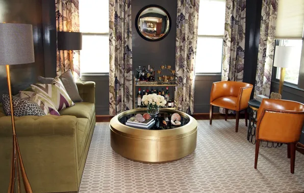 Дизайн, стиль, интерьер, бар, гостиная, Sexy living room, by Elizabeth Reich